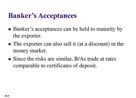 are bankers acceptances sold at a discount